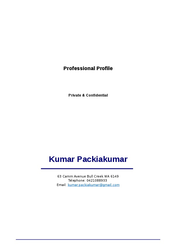 Kumar Packiakumar, Senior Design Engineer at Tweed Shire Council NSW Australia